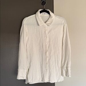 Women's White Button Down Shirt